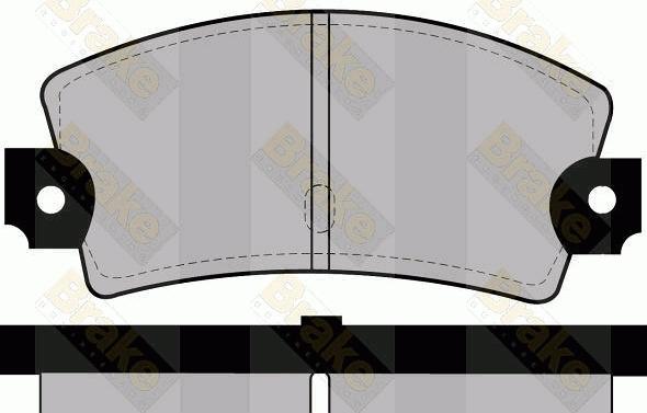 Brake Engineering PA276 - Bremsbelagsatz, Scheibenbremse alexcarstop-ersatzteile.com