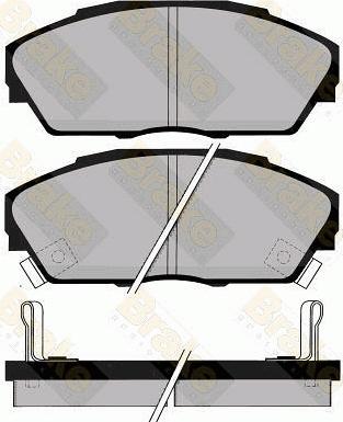 Brake Engineering PA737 - Bremsbelagsatz, Scheibenbremse alexcarstop-ersatzteile.com