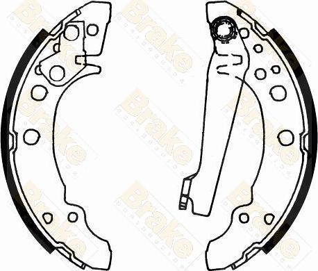 Brake Engineering SH1166 - Bremsbackensatz alexcarstop-ersatzteile.com