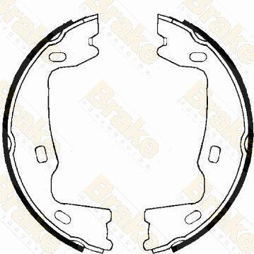 Brake Engineering SH1223 - Bremsbackensatz, Feststellbremse alexcarstop-ersatzteile.com