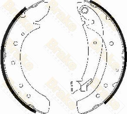 Brake Engineering SH2469 - Bremsbackensatz alexcarstop-ersatzteile.com