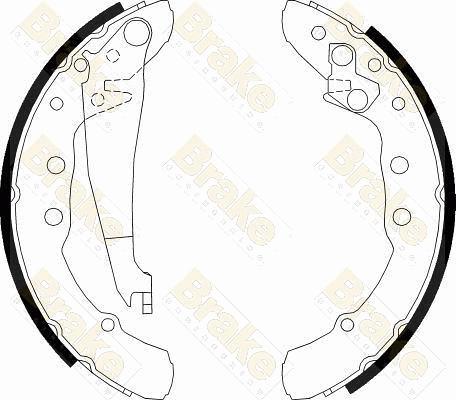 Brake Engineering SH2426 - Bremsbackensatz alexcarstop-ersatzteile.com