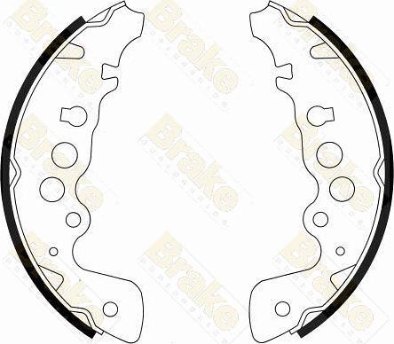 Brake Engineering SH2542 - Bremsbackensatz alexcarstop-ersatzteile.com