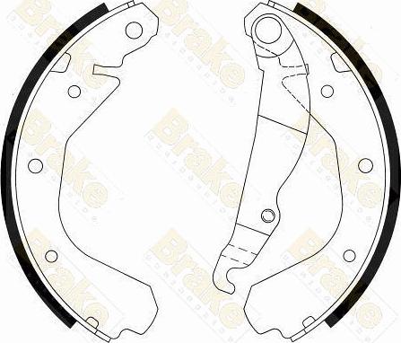 Brake Engineering SH2212 - Bremsbackensatz alexcarstop-ersatzteile.com