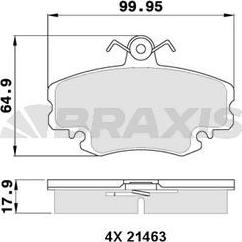 Valeo 671155 - Bremsbelagsatz, Scheibenbremse alexcarstop-ersatzteile.com