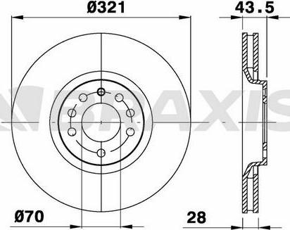 Remy RAD1441 - Bremsscheibe alexcarstop-ersatzteile.com