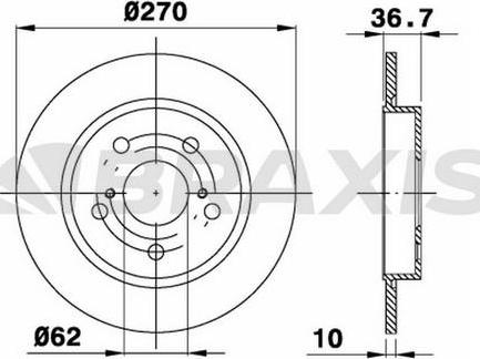 Lucas Electrical 6048304 - Bremsscheibe alexcarstop-ersatzteile.com