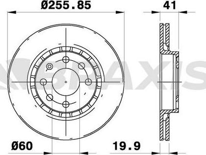 Braxis AE0206 - Bremsscheibe alexcarstop-ersatzteile.com