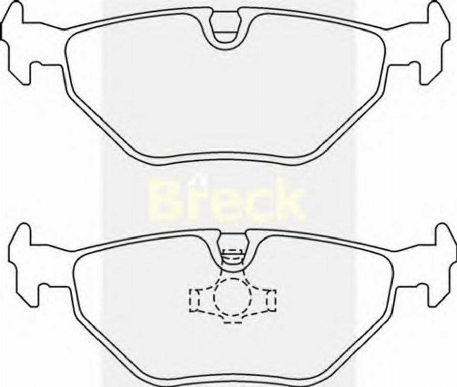 Breck 20180 00 - Bremsbelagsatz, Scheibenbremse alexcarstop-ersatzteile.com