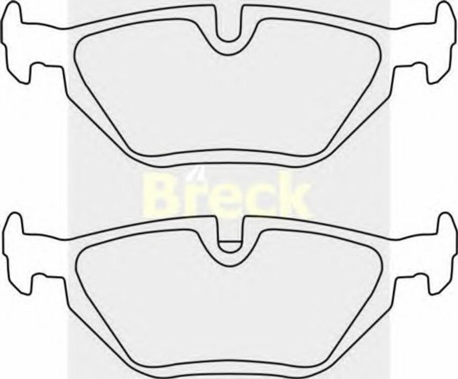 Breck 21607 00 702 00 - Bremsbelagsatz, Scheibenbremse alexcarstop-ersatzteile.com