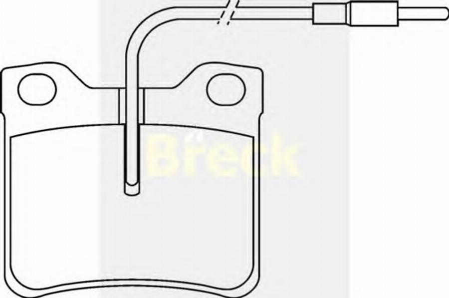 Breck 21278 00 W - Bremsbelagsatz, Scheibenbremse alexcarstop-ersatzteile.com