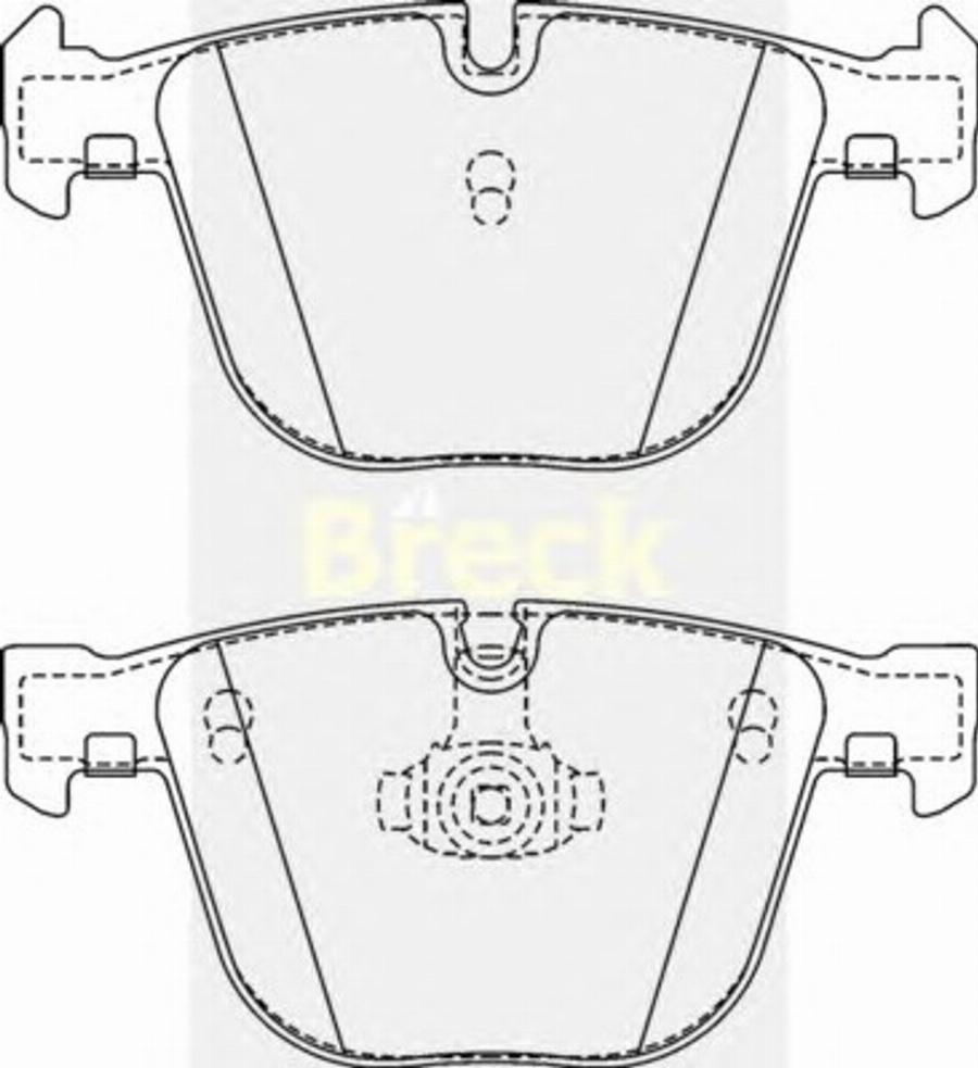 Breck 23309 00 - Bremsbelagsatz, Scheibenbremse alexcarstop-ersatzteile.com