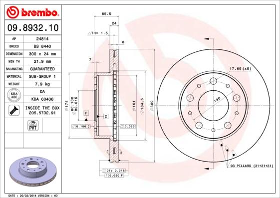 Breco BS 8440 - Bremsscheibe alexcarstop-ersatzteile.com