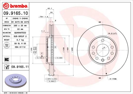 Breco BS 8470 - Bremsscheibe alexcarstop-ersatzteile.com