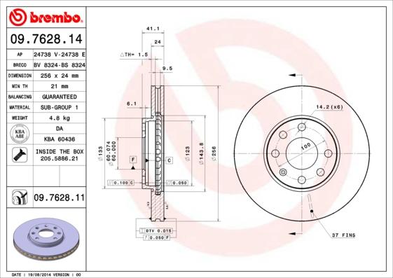 Breco BS 8324 - Bremsscheibe alexcarstop-ersatzteile.com