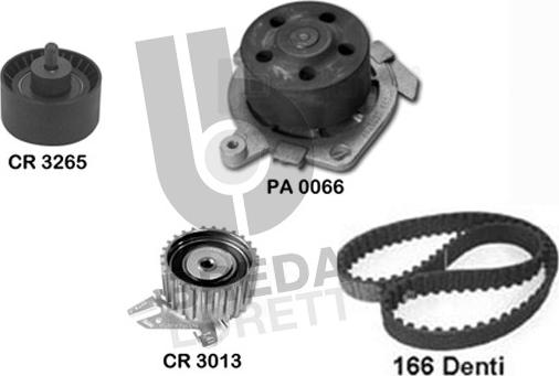 Breda Lorett KPA0589A - Wasserpumpe + Zahnriemensatz alexcarstop-ersatzteile.com