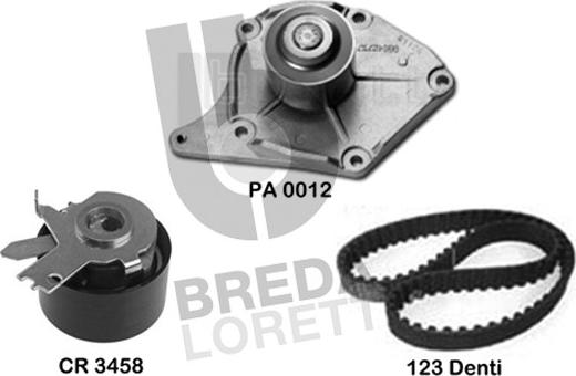 Breda Lorett KPA0361A - Wasserpumpe + Zahnriemensatz alexcarstop-ersatzteile.com