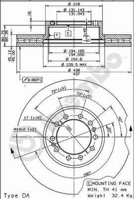 Brembo 09.7870.10 - Bremsscheibe alexcarstop-ersatzteile.com