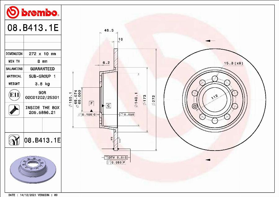 Brembo KT 08 010 - Bremsensatz, Scheibenbremse alexcarstop-ersatzteile.com