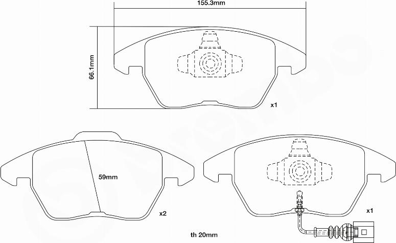 Brembo 07.B314.52 - Hochleistungs-Bremsbelagsatz alexcarstop-ersatzteile.com