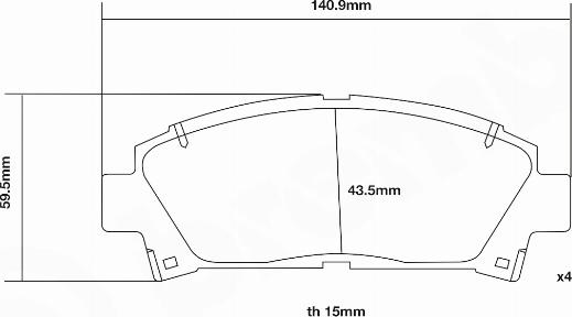 Brembo 07.B314.24 - Hochleistungs-Bremsbelagsatz alexcarstop-ersatzteile.com