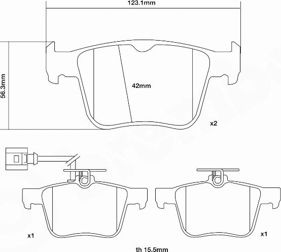 Brembo 07.B315.93 - Hochleistungs-Bremsbelagsatz alexcarstop-ersatzteile.com