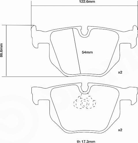 Brembo 07.B315.48 - Hochleistungs-Bremsbelagsatz alexcarstop-ersatzteile.com