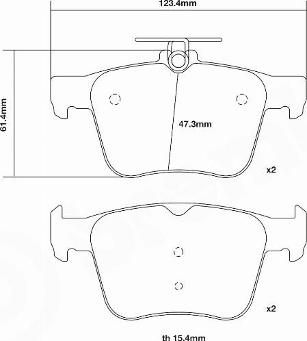 Brembo 07.B315.42 - Hochleistungs-Bremsbelagsatz alexcarstop-ersatzteile.com