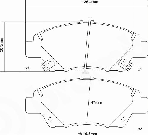 Brembo 07.D435.55 - Hochleistungs-Bremsbelagsatz alexcarstop-ersatzteile.com