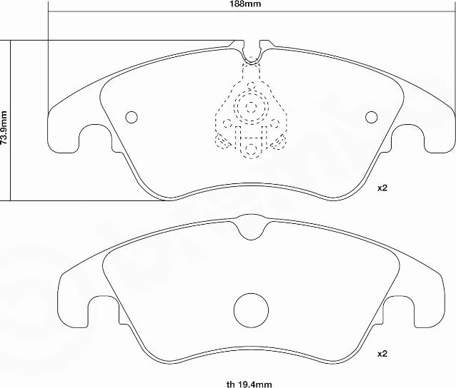 Brembo 07.D435.21 - Hochleistungs-Bremsbelagsatz alexcarstop-ersatzteile.com