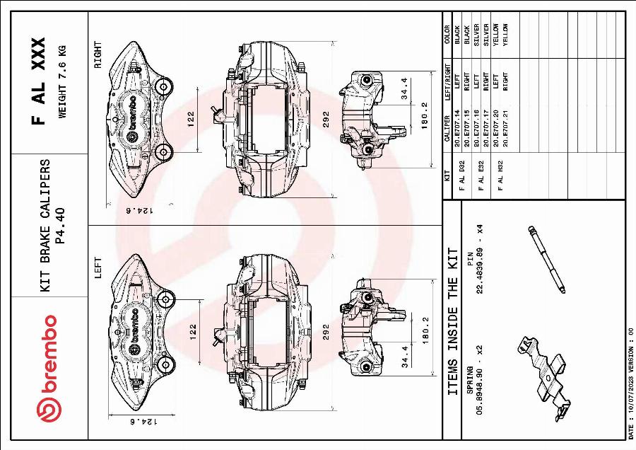 Brembo F AL D32 - Bremssattelachssatz alexcarstop-ersatzteile.com