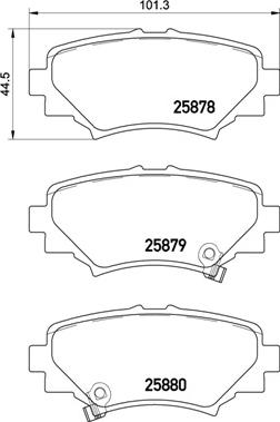 Brembo P 49 049 - Bremsbelagsatz, Scheibenbremse alexcarstop-ersatzteile.com