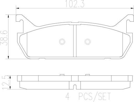 Brembo P49015N - Bremsbelagsatz, Scheibenbremse alexcarstop-ersatzteile.com