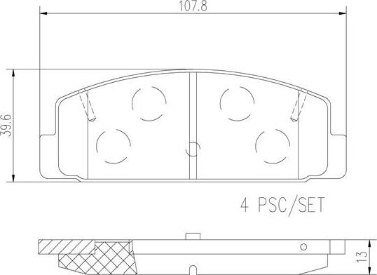 Brembo P49036N - Bremsbelagsatz, Scheibenbremse alexcarstop-ersatzteile.com