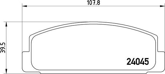 Brembo P 49 036 - Bremsbelagsatz, Scheibenbremse alexcarstop-ersatzteile.com