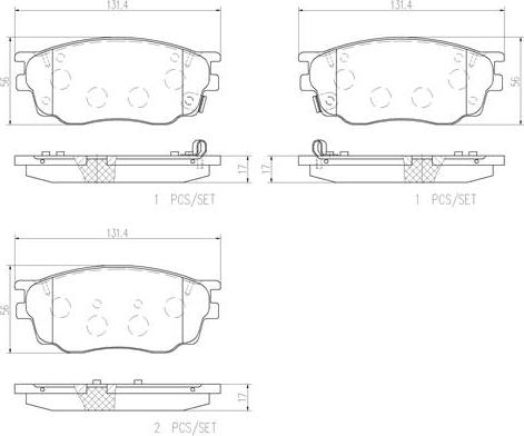 Brembo P49033N - Bremsbelagsatz, Scheibenbremse alexcarstop-ersatzteile.com