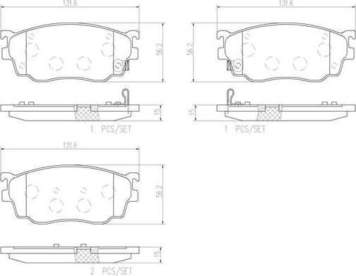 Brembo P49026N - Bremsbelagsatz, Scheibenbremse alexcarstop-ersatzteile.com