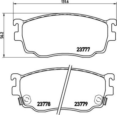 Brembo P 49 026 - Bremsbelagsatz, Scheibenbremse alexcarstop-ersatzteile.com