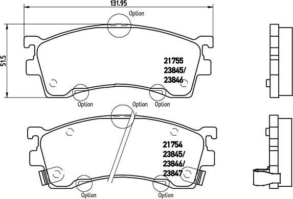 Brembo P 49 023 - Bremsbelagsatz, Scheibenbremse alexcarstop-ersatzteile.com