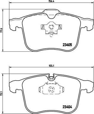 Brembo P 59 046 - Bremsbelagsatz, Scheibenbremse alexcarstop-ersatzteile.com