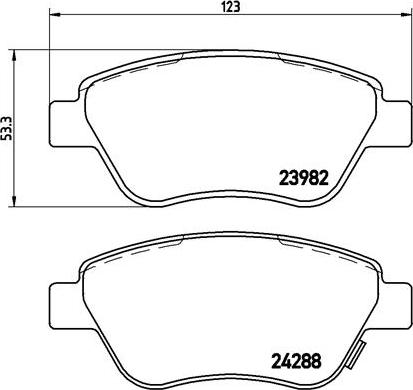 Brembo P59051N - Bremsbelagsatz, Scheibenbremse alexcarstop-ersatzteile.com