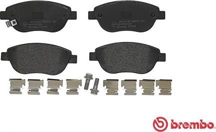 Brembo P 59 052 - Bremsbelagsatz, Scheibenbremse alexcarstop-ersatzteile.com