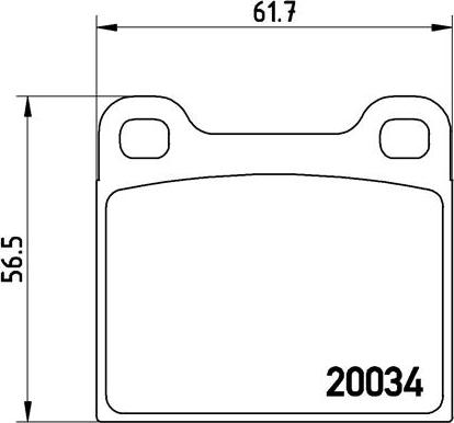 Brembo P 59 001 - Bremsbelagsatz, Scheibenbremse alexcarstop-ersatzteile.com