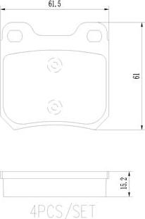 Brembo P59014N - Bremsbelagsatz, Scheibenbremse alexcarstop-ersatzteile.com