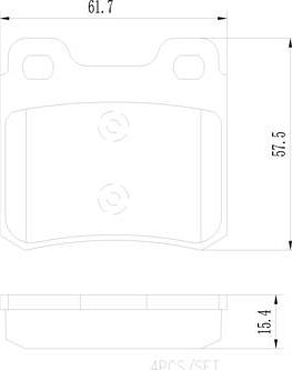 Brembo P59018N - Bremsbelagsatz, Scheibenbremse alexcarstop-ersatzteile.com