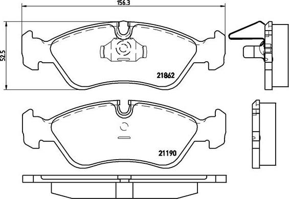 Brembo P 59 017 - Bremsbelagsatz, Scheibenbremse alexcarstop-ersatzteile.com