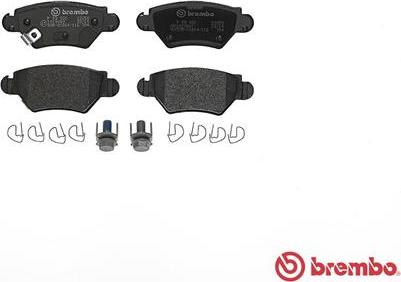 Brembo P 59 031 - Bremsbelagsatz, Scheibenbremse alexcarstop-ersatzteile.com