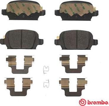 Brembo P 59 037 - Bremsbelagsatz, Scheibenbremse alexcarstop-ersatzteile.com