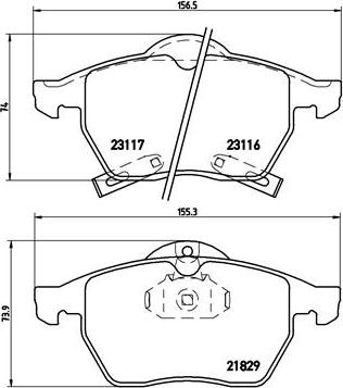 Brembo P 59 029 - Bremsbelagsatz, Scheibenbremse alexcarstop-ersatzteile.com