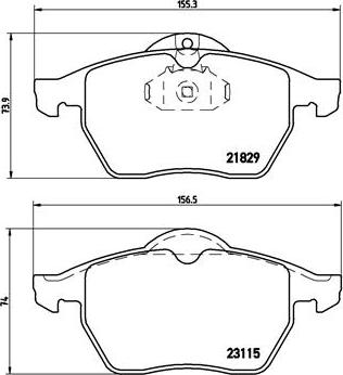 Brembo P 59 022 - Bremsbelagsatz, Scheibenbremse alexcarstop-ersatzteile.com